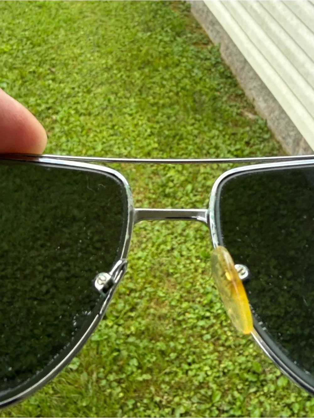 Prada Men's Silver Metal Aviator Sunglasses with Black Lenses